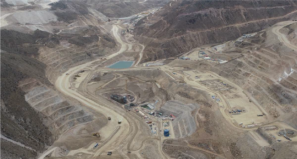 Ariel shot of a mining field