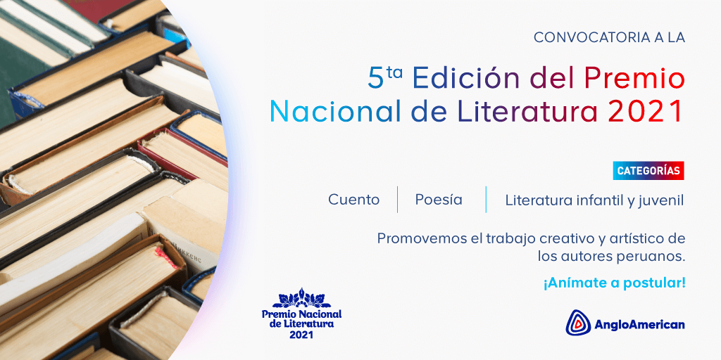 Seguimos apoyando la cultura: patrocinamos el premio nacional de literatura 2021