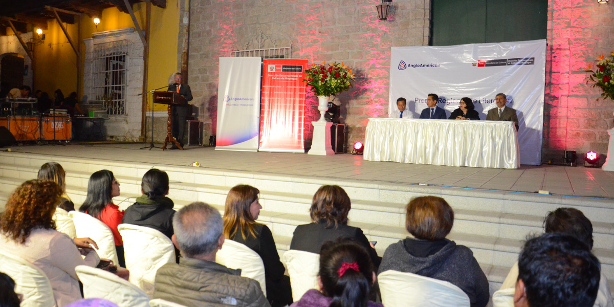 Anglo American lanza por primera vez el Premio Regional de Literatura de Moquegua