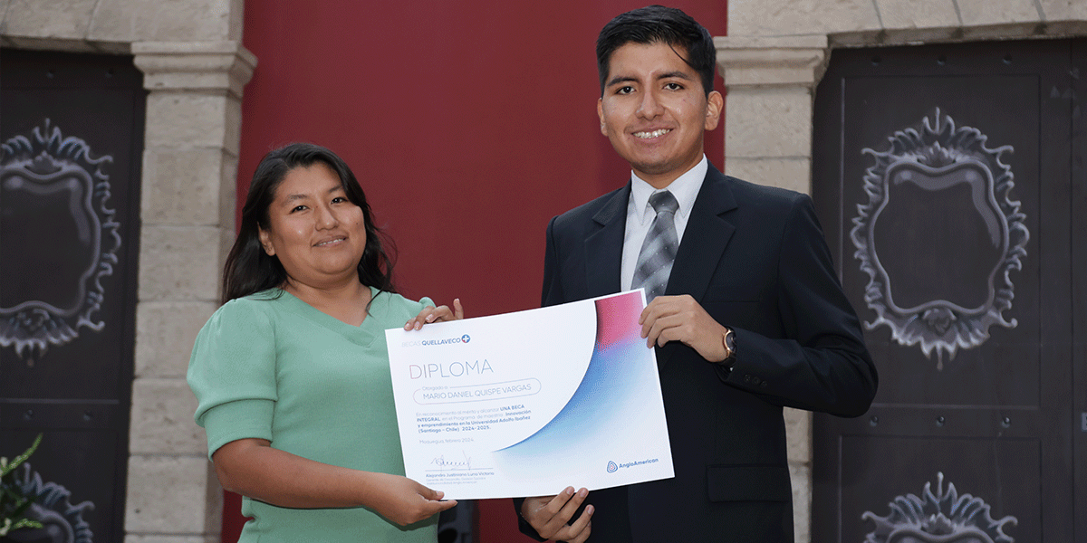 Becas Quellaveco+: dos moqueguanos estudiarán en la Universidad Adolfo Ibáñez de Chile