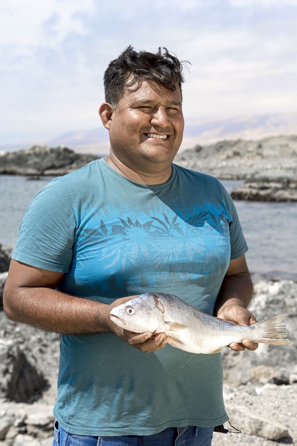 Man with fish