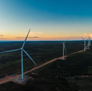Wind mills farm
