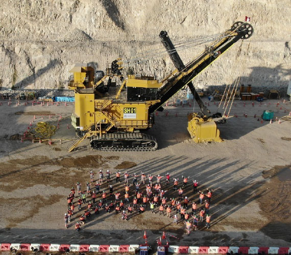 Pala eléctrica para minería